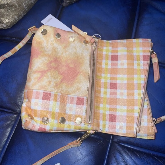 NWT $395 Hammitt Dillon Small Marigold Mango Reversible Leather Crossbody yellow - Picture 7 of 7